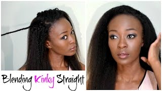 How To Blend Kinky Straight Extensions With Natural Hair