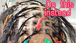 How To Diy/Crochet A Ventilated Closure For Knotless Braids With Swiss Lace Faster With Best Result