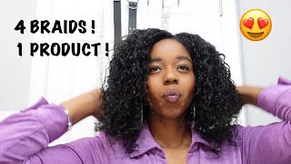 Easy Braid Out ! 4 Braids And One Product !