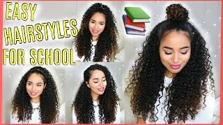 4 Buildable Back To School Hairstyles For Naturally Curly Hair - Lana Summer