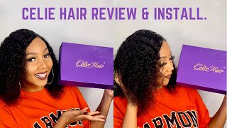 Short Curly Wig Review & Install Ft Celie Hair | Seithati Letsipa
