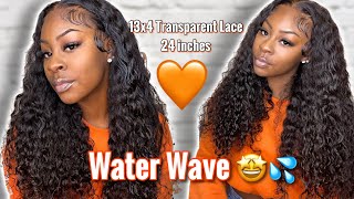 Water Wave Transparent 13X4 Lace Wig Instal! | Ayiyi Hair