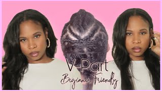 Natural V Part Sew In Wig | Beginner Friendly Install | Unice Hair