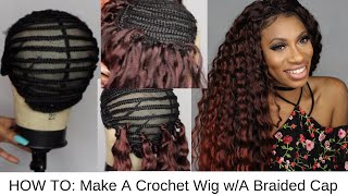 How To: Make A Crochet Wig Using A Braided Cap Ft. Mane Concept I Define Easy Wave Hair