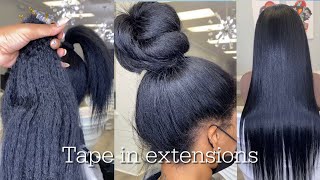 So I Tried Tape In Extensions | Best Texture For Natural Hair