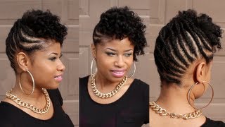 Curly Braided Updo On Natural Hair