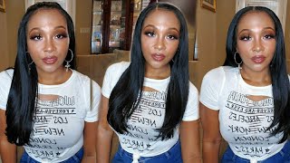 Athena By The Stylist | 13X6 Invisible Lace 100% Humin Hair Blend | Ft . Samsbeauty