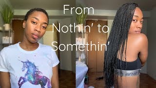 Box Braids On Super Short Natural Hair | Brittany'S Room