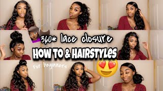 360 Lace Closure How To & Hairstyles! Ft. Tinashe Hair