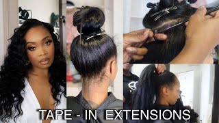 Tape In Hair Extensions | Everything You Need To Know About Tape Ins - Curls Queen