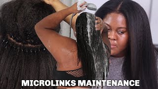 How To Maintain And Wash Microlinks + I Tip Extensions Ft Better Length
