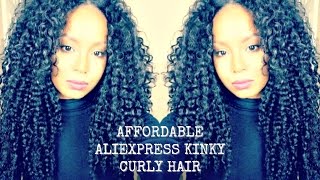 Affordable/ Cheap Aliexpress Peruvian Kinky Curly Hair