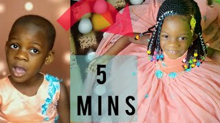 Braided Wig.Installation.On Kids Under 5Mins| Lace Front Install