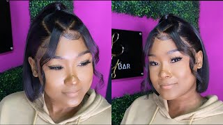 *New *360 Crystal Lace Wig! Simply But Amazing.Pre-Plucked+Grown Hairline=Straight Wig|Geniuswigs