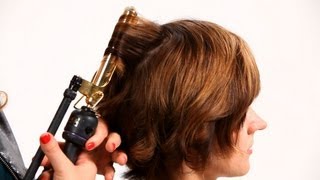 Using Curling Iron On Short Hair Pt. 1 | Short Hairstyles