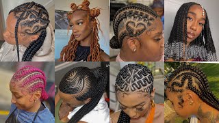 New & Latest Braiding Hairstyles For Black Women | Cute | Adjoa Slay