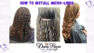  How To Install Micro-Link Hair Extensions On Natural Or Straight Hair | Pagans Beauty