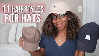Natural Hairstyles For Hats: 11 Looks On Curly & Stretched Hair!