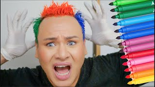 Hair Stylist Tries Magic Marker Hair Dye Hack Huge Fail