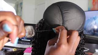 Very Detailed | How To Make A U-Part Wig With Kinky Curly Hair