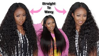 Wow!  Wet & Wavy V-Part Wig 2 Minute Install  | Ft. Kriyya Hair