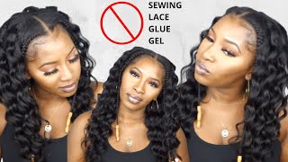 Easy U-Part Wig Styling & Install For Natural Hair  No Sewing No Lace No Glue | Natural Girl Wigs