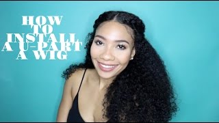 How To: Quick U-Part Wig Install With Big Chop Hair