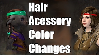 Guild Wars 2: Hair Accessory Color Changes