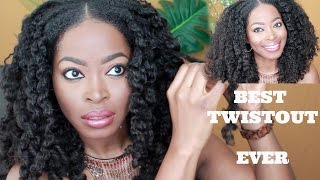 Best Twistout Ever With Best Kinky Curly Upart Wig (Hergivenhair)  Ft. Curls Blueberry Bliss 1