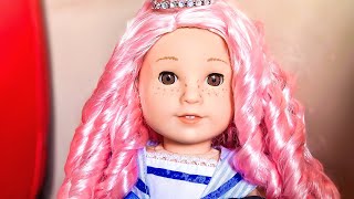 American Girl Doll Pink Hair Create Your Own Cyo(Super Thin Wig + Response From Ag!)