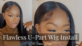 Easy U-Part Wig Install For Under $100| Beginner Friendly | Ft. Unice Hair | Jessicanicole