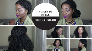 7 Ways To Style A Kinky Curly Upart Natural Hair Wig: Hergivenhair | Protective Style