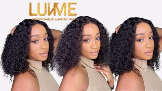 The Perfect Curly Bob Wig For Summer! Beginner Friendly Glueless Install | Luvme Hair