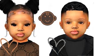 Thesims4 | Meet The Rodgers Twins | Toddler Cc Haul + Folder | Hair , Accessories , Skins
