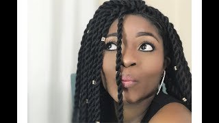 Outre  X Pression Lace Front Wig- Reggae Twists Large | Feat. Sams Beauty