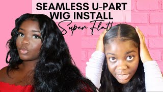 Upart Wig Install Tutorial With Minimal Leave Out | Best U-Part And V Part Wigs| Ambrosia Extensions