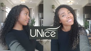 Unice Curly U-Part Wig | Hair Review + Beginner Friendly Install | 2021
