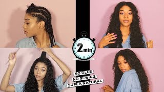 Natural U-Part Wig Install In 2 Minutes | Lavy Hair
