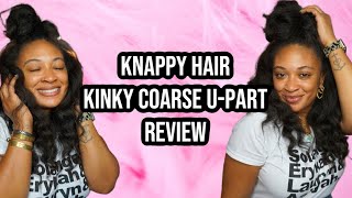 Knappy Hair Kinky Coarse U-Part Wig