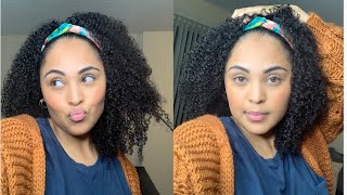Affordable Must Have Kinky Curly Headband Wig  |  Luvmehair | Luv Me Hair | No Hair Out!