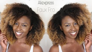 Best/ Affordable Kinky Curly Hair (Qwb) Faux Fro U-Part Wig