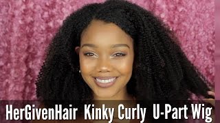 How To Install & Blend Hergivenhair Coily U Part Wig