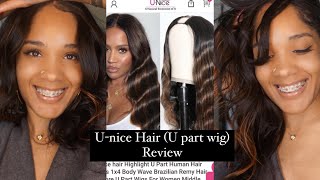 Unice U-Part Wig With Highlights | Honest Review