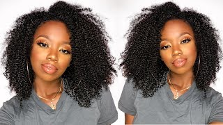 My First Time Trying A Kinky U Part Wig And Its Bomb | Better Length