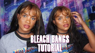 Bleached Bangs Tutorial | Affordable Closure Wig | Ayiyi Hair |