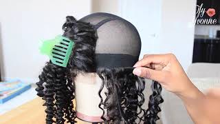Detailed Wig Making Tutorial (Curly Hair) | Supernova Hair Brazilian Curly - Ifyyvonne