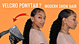 How To: Easy Sleek Velcro Ponytail| Modern Show Hair
