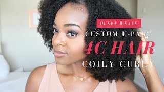 Kinky Curly U-Part W/Leave Out 4C Hair | Custom Wig Sale - Ify Yvonne