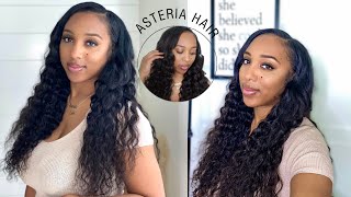 Ready For Vacay!✈️ Effortless & Sleek Water Wave U Part Wig Install + Review | Asteria Hair