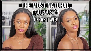 Flawless Kinky Straight U Part Wig | No Glue, No Lace, No Gel! | Wiggins Hair | Tashika Bailey